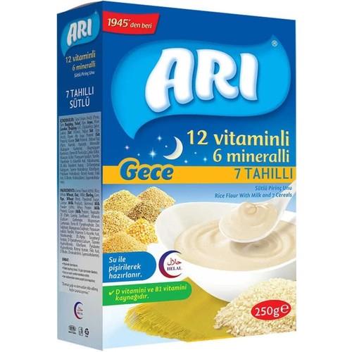 Arı Mama Gece 7 Tahıllı 12 Vitamin 6 Mineralli Pirinç Unu 250 gr