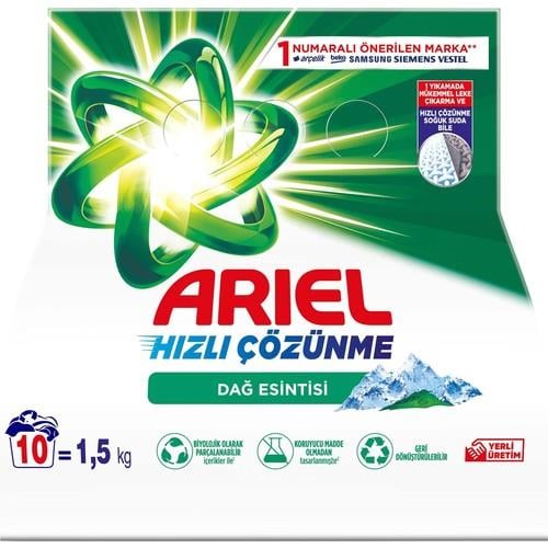 Ariel Dağ Esintisi 1.5 Kg Toz Çamaşır Deterjanı