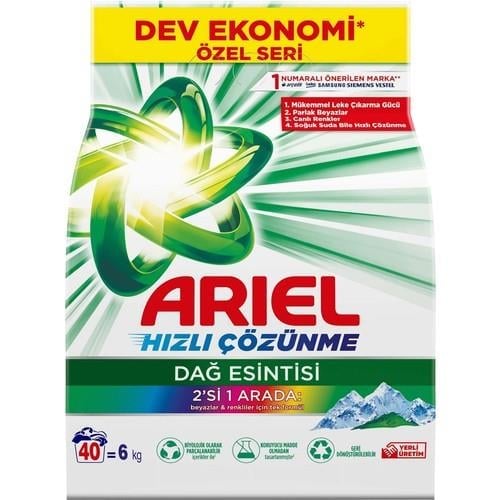 Ariel Toz Dağ Esintisi Beyazlar ve Renkliler 6 kg