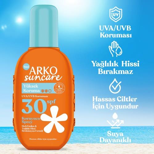 Arko Suncare SPF30+ Yüksek Korumalı Vücut Güneş Spreyi 200 ml