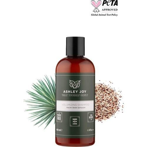 Ashley joy İnce Telli Saçlar İçin Dolgunlaştırıcı Hacim Veren Kinoalı Şampuan 400 ml