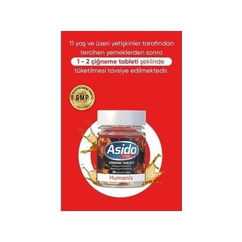 Asido Cola Çiğneme 30 Tablet