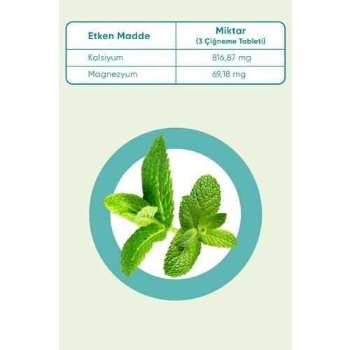 Asido Mint 80 Çiğneme Tableti