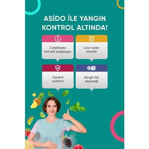 Asido Mint 80 Çiğneme Tableti
