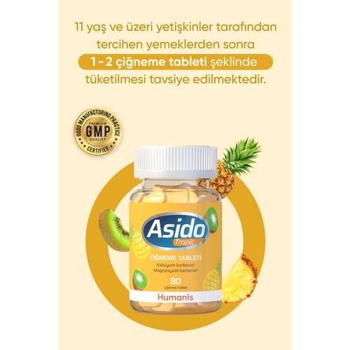 Asido Tropic 80 Çiğneme Tableti