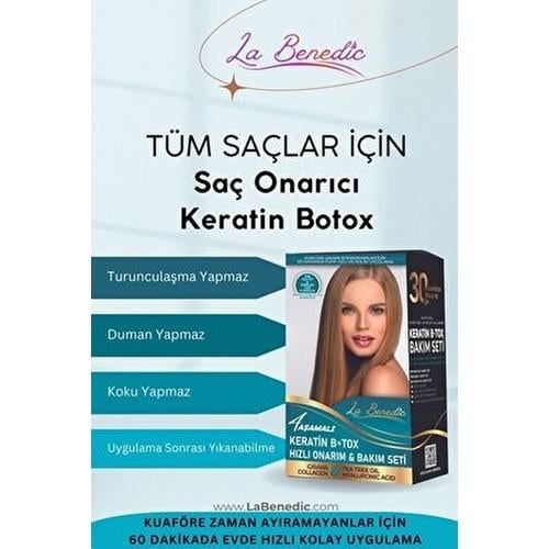 Avantajlı Keratin Botox Hızlı Onarıcı Full Set Şampuan Maske 3lü Set
