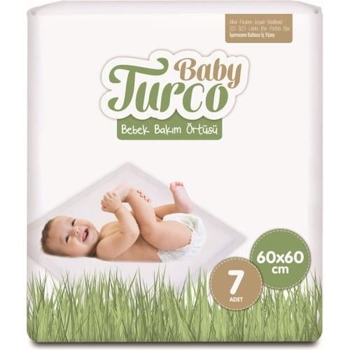 Baby Turco Bebek Bakım Örtüsü 60X60 Cm 7 Adet