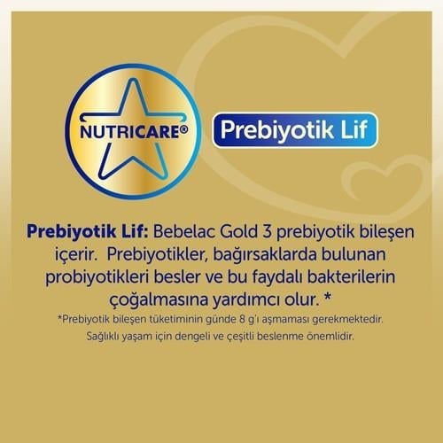Bebelac Gold Toz Devam Sütü 800 gr 12-24 Ay Bebekler için Hollanda Üretimi Sütlü Formül