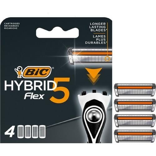 Bic Flex 5 Hybrid Yedek Tıraş Bıçağı Kartuşu 4lü (5 Bıçak Sapsız)