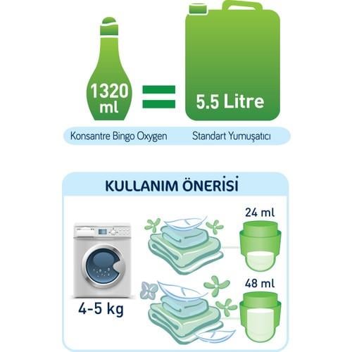 Bingo  Bingo Oxyjen Konsantre Yumuşatıcı 1320 ml Yasemin & Beyaz Çay