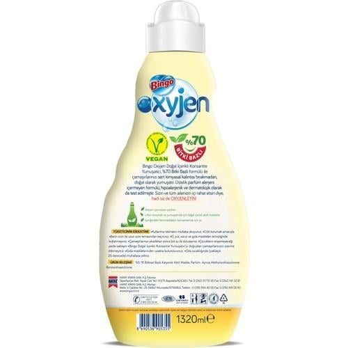 Bingo  Bingo Oxyjen Konsantre Yumuşatıcı 1320 ml Mimoza & Matcha Çayı