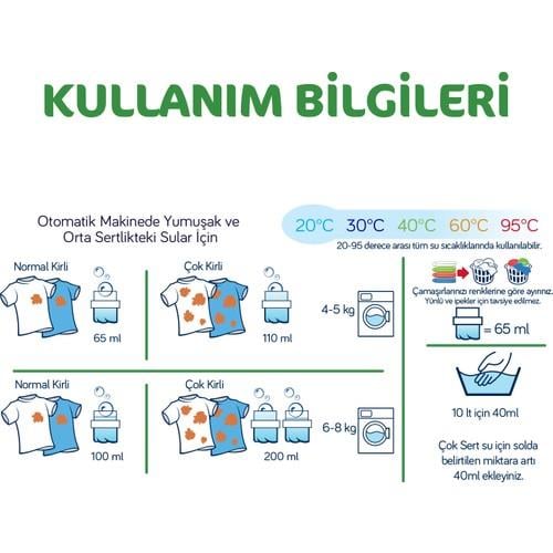 Bingo Oksijen Doğal İçerikli Sıvı Çamaşır Deterjanı 1.170 ml 18 Yıkama