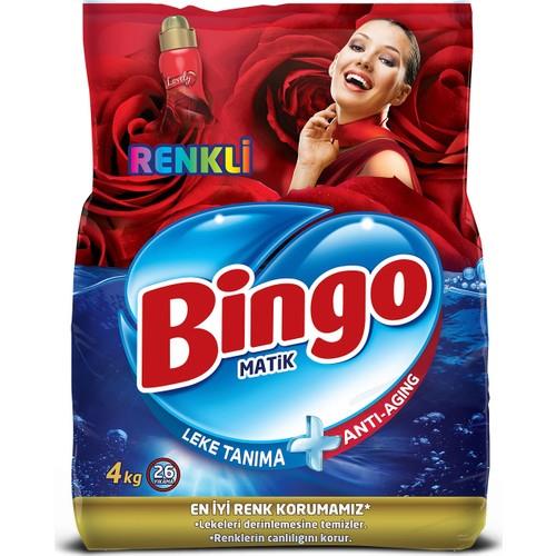 Bingo Renkli Toz Çamaşır Deterjanı 4 Kg
