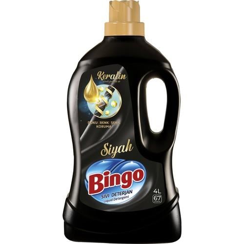 Bingo Siyah Sıvı Bakım Çamaşır Deterjanı 4 L