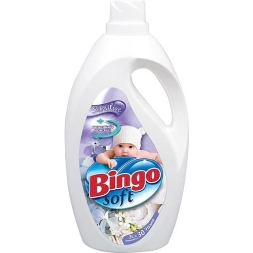 Bingo Soft Çamaşır Yumuşatıcısı Bebeğimin Kokusu 3 l Hipoalerjenik Boya ve Fosfat İçermez 30 Yıkama