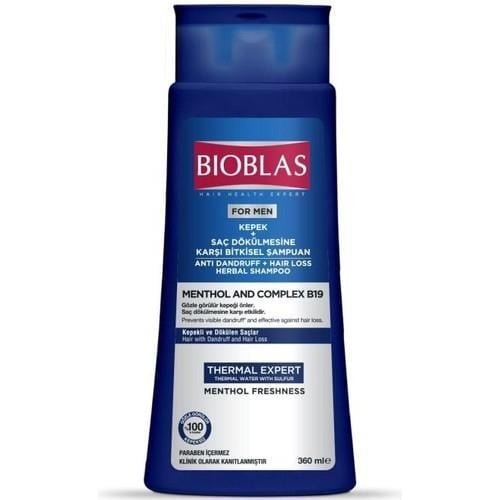 Bioblas Kepek ve Dökülmeye  ŞAMPUAN(MENTOL+B19 KOMPLEX)360 ml