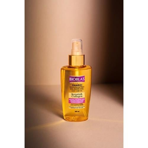 Bioblas Onarıcı Dolgunlaştırıcı Saç Bakım Yağı 100 ml Yıpranmış Saçlar için Keratin ve Kolajen İçerir