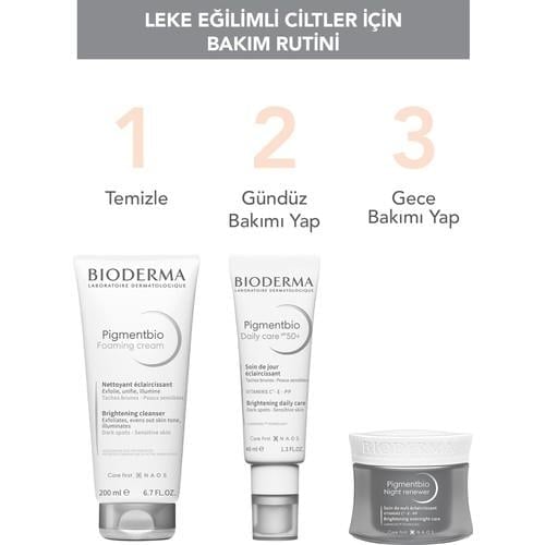 Bioderma Pigmentbio Foaming Cream Leke Karşıtı Aydınlatıcı Peeling Etkili Yıkama Jeli Yüz ve Vücut 500 ml