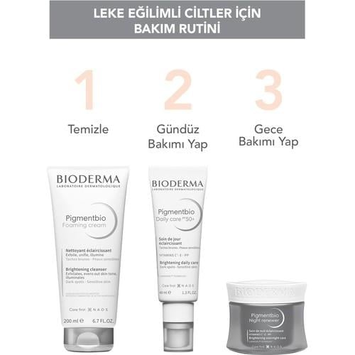 Bioderma Pigmentbio Night Renewer Leke Karşıtı Cilt Tonu Eşitleyici C ve E Vitamini Gece Kremi 50 ml