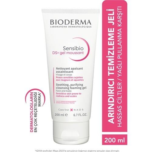 Bioderma Sensibio DS+ Hassas Ciltler Yağlı Arındırıcı Temizleme Jeli B6 Vitamini 200 ml