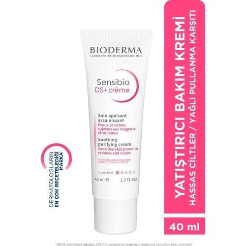 Bioderma Sensibio DS+ Kızarıklık ve Yağlı Pullanma Karşıtı Hindistan Cevizi Yağlı Bitkisel Özlü Bakım Kremi 40 ml