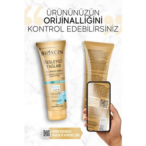 Bioxcin Besleyici Yağlı Saç Bakım Kremi 250 ml – Kuru ve Yıpranmış Saçlar İçin Güçlendirici, Dökülme Karşıtı Yoğun Formül