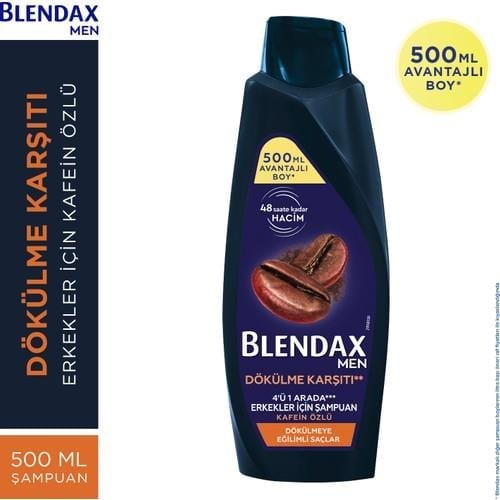 Blendax Dökülme Karşıtı Kafein Özlü Şampuan 500 ml Dökülmeye Eğilimli Saçlar İçin