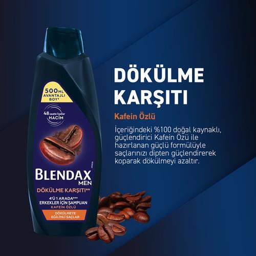Blendax Dökülme Karşıtı Kafein Özlü Şampuan 500 ml Dökülmeye Eğilimli Saçlar İçin