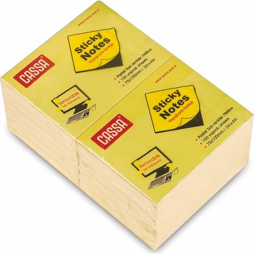 Cassa Yapışkanlı Notluk 12 x 100 Yaprak Cassa