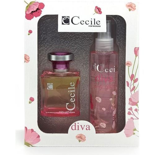 Cecile Diva  100 ml Kadın Parfüm +  Cecile Diva  Body Mist Sprey 150 ml