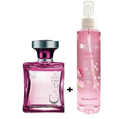 Cecile Diva  100 ml Kadın Parfüm +  Cecile Diva  Body Mist Sprey 150 ml