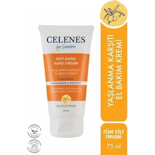 Celenes By Sweden Oblepikha El Kremi 75 ml Kırışıklık Karşıtı Nemlendirici Paraben ve Alkol İçermez