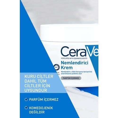 Cerave Nemlendirici Krem Kuru Ciltler Seramid ve Hyalüronik Asit İçerikli 340 gr