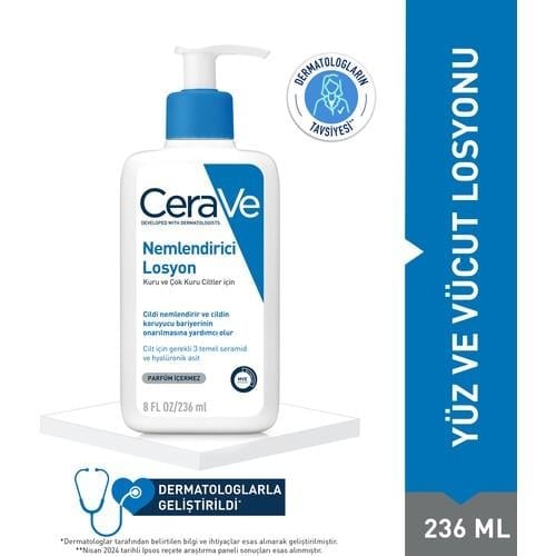 Cerave  Nemlendirici Losyon Kuru Ciltler Hyalüronik Asit İçerikli 236 ml