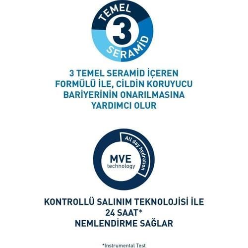 CeraVe Yoğun Nemlendirici Krem - 3 Temel Seramid ve Hyalüronik Asit ile Zenginleştirilmiş 177 ml