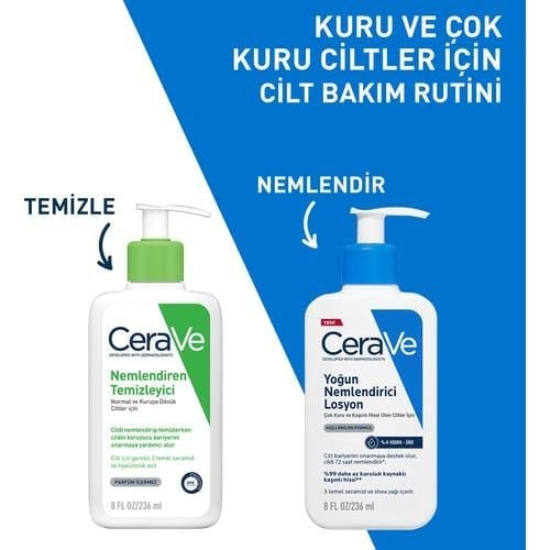 CeraVe Yoğun NeMlendirici Losyon Hızla Emilim Sağlayan 236 Ml Tüm Cilt Tipleri İçin
