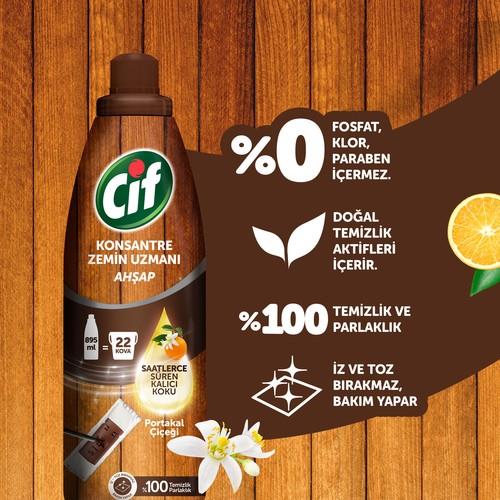 Cif Konsantre Zemin Uzmanı Ahşap Portakal Çiçeği 895 ml