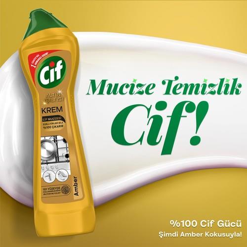 Cif Krem 500 ml Altın Işıltısı