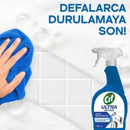 Cif Ultra Hız & Güç Kireç Sökücü Sprey Leke ve Kir Çıkarıcı 1000 ML