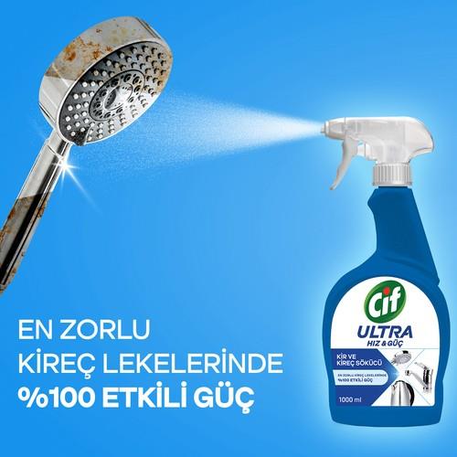 Cif Ultra Hız & Güç Kireç Sökücü Sprey Leke ve Kir Çıkarıcı 1000 ML