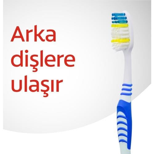 Colgate Extra Clean Dil Temizleyicili Arka Dişlere Uzanan Orta Diş Fırçası 1+1