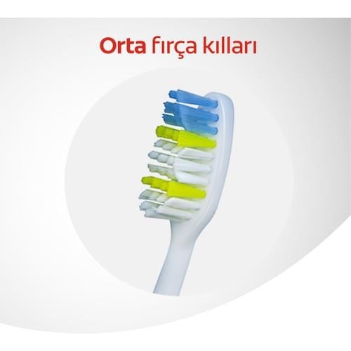Colgate Extra Clean Dil Temizleyicili Arka Dişlere Uzanan Orta Diş Fırçası 1+1