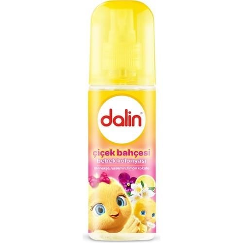 Dalin Bebek Kolonyası Çiçek Bahçesi Menekşe Yasemin Limon Kokulu 150 ml Cam Şişe