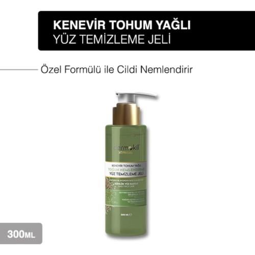 Dermokil Kenevir Tohumu Yağlı Yoğun Nemlendirme Yüz Temizleme Jeli 300 ml