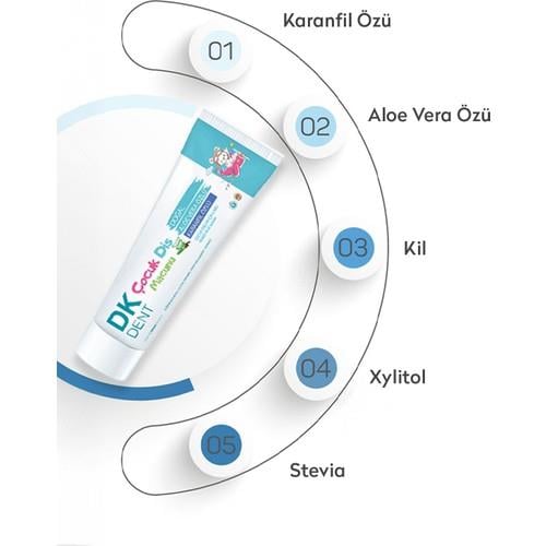 DKDENT Aloevera Özlü Çocuk Diş Macunu 50 ml