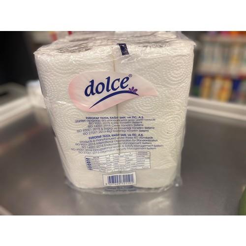 Dolce Kağıt Havlu 6 Rulo Kokusuz 2 Katlı Ultra Emici Mutfak ve Temizlik Kullanımı