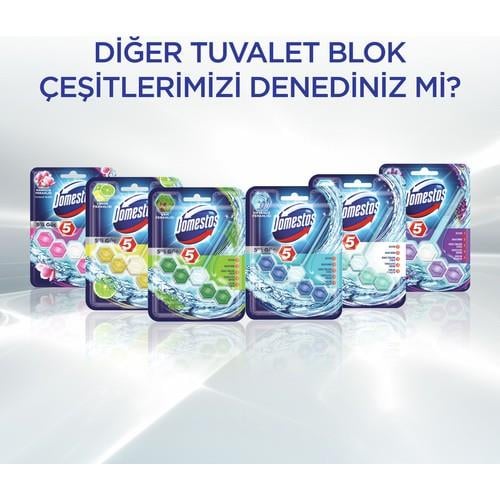 Domestos 5li Güç Çamaşır Suyu Katkılı Tuvalet Blok