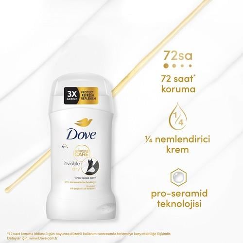 Dove Kadın Stick Deodorant Invisible Dry Advanced Care 72 Saat 50 ml