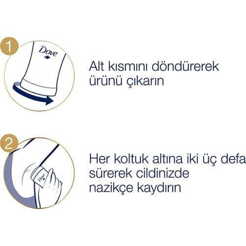 Dove Kadın Stick Deodorant Original 1/4 Nemlendirici Krem Etkili 40 g