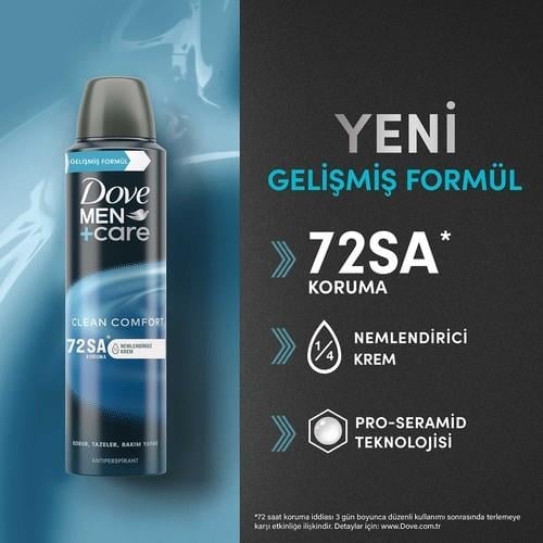 Dove Men Clean Comfort Erkek Sprey Deodorant 150 ml